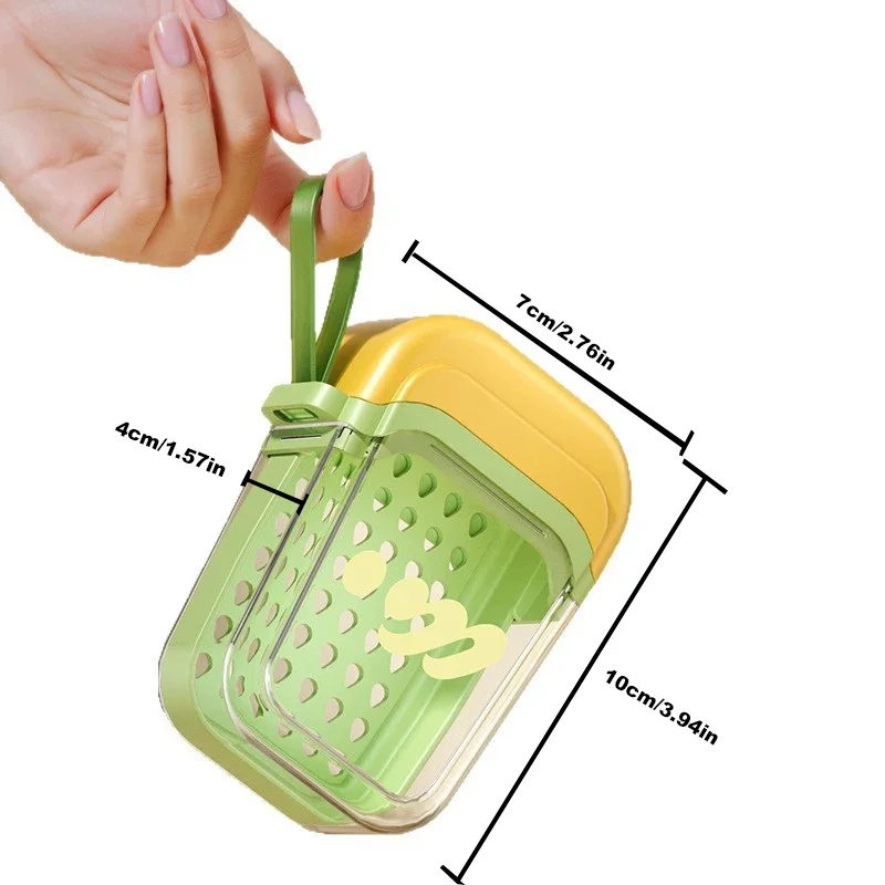 Portable Mini Soap Box Portable Mini Soap Box Sealed Drain Moisture-Proof Transparent Luxury Soap Box Casa Bathroom Accessories