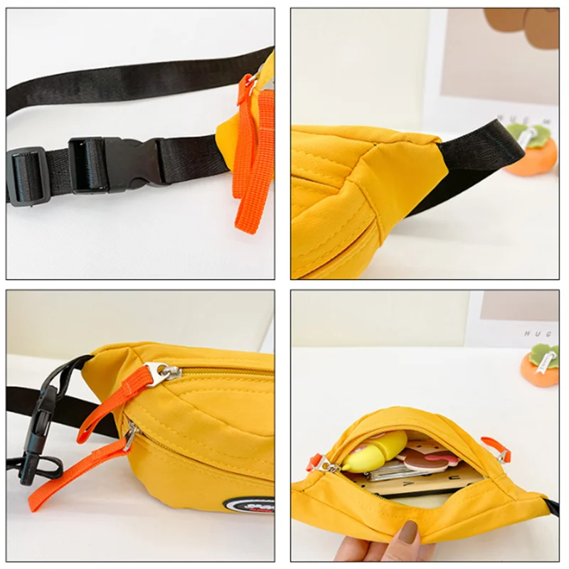 Cute Children Waist Bag High Quality Canvas Belt Bags Designer Crossbody Chest Bag Female Solid Fanny Pack Hip Purse Sde1274bf1e93474a896a766b1b59c2afA
