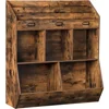 Kids Bookshelf, Toy Storage Organizer, Bookshelf for Kids, 5 Compartments and 3-Layer Shelves, Bookcase Footboard 1
