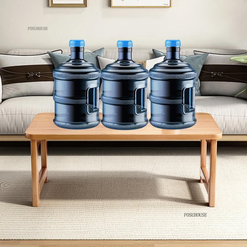 Modern Simple Foldable Coffee Tables for Living Room Creative Bamboo Small Tea Table Bedroom Furniture Bay Window Corner Table