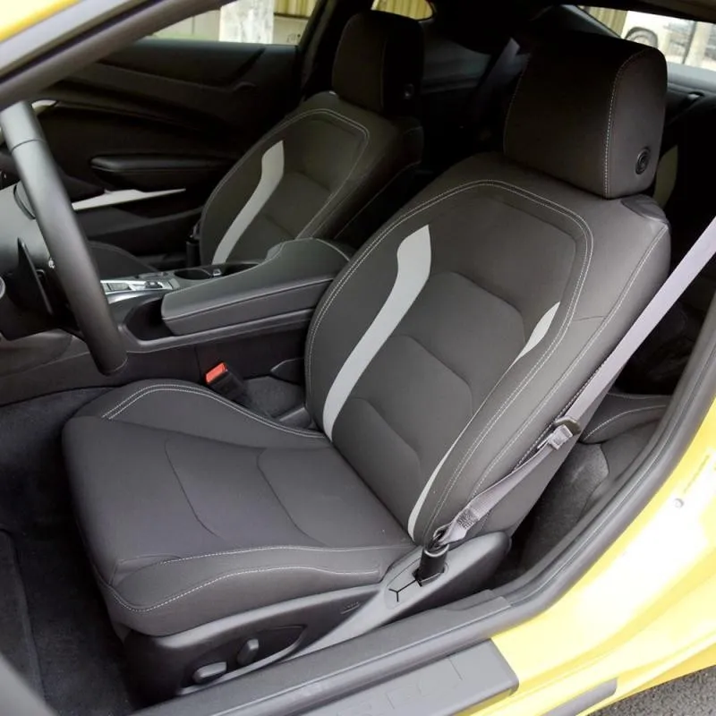 

Комплект чехлов для автомобильных сидений, из искусственной кожи, для Chevrolet Camaro Coupe, кабриолета 2016, 2017, 2018, 2019, 2020, 2021, 2022, 2023