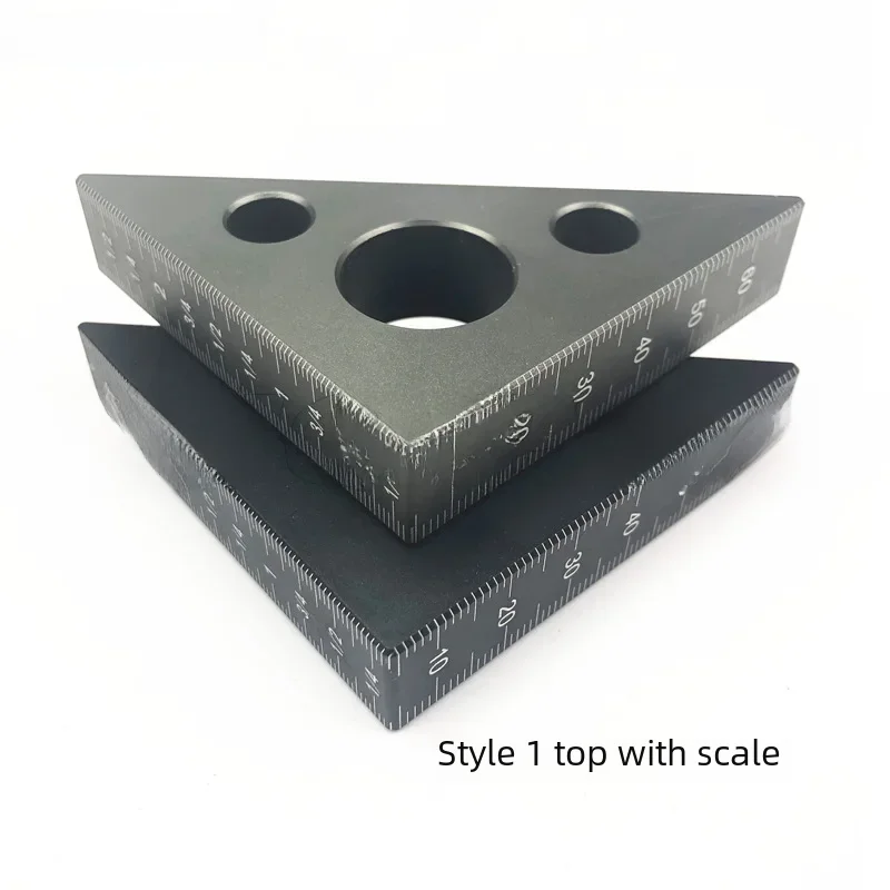 Aluminum Alloy Right Angle Ruler Height Ruler 90 Degree 45 Degree Woodworking Triangle Woodworking Tool carpenter measuring tool woodworking measuring tool