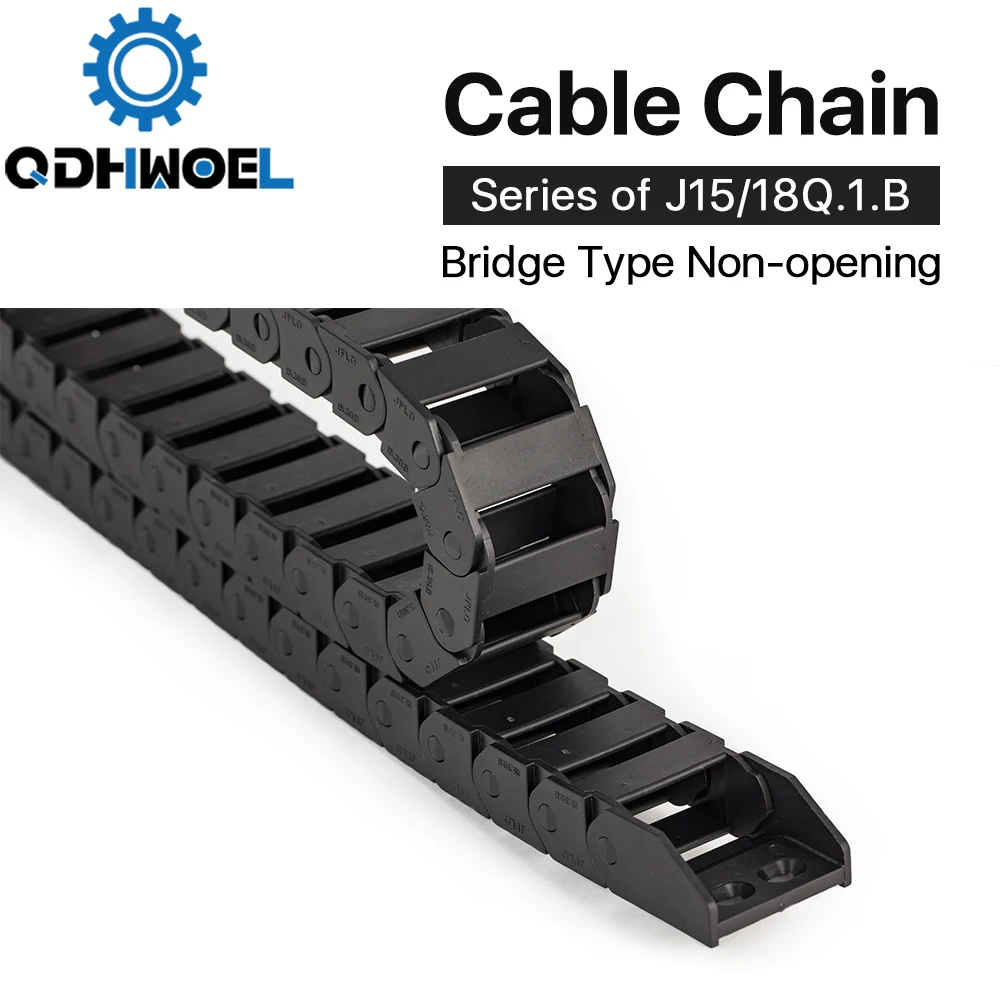 Cable Chains 15x20 15x30 18x25 18x37 mm Bridge Type Non-Opening Plastic Towline Transmission Drag Chain for Machine plastic cable chain,cable carrier