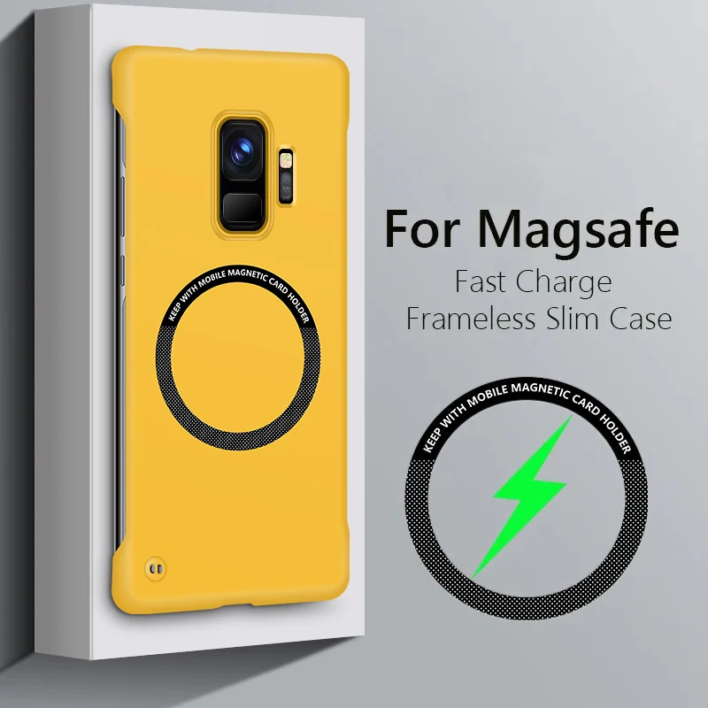 Magsafe Samsung Galaxy S9 Magnetic Case Luxury Hard PC Frameless