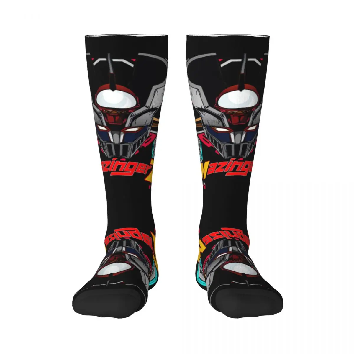 

Mazinger Z Linear Low Poly 14 Adult Stockings Funny Graphic High elasticity Casual Contrast color Hyundai Elastic Stockings