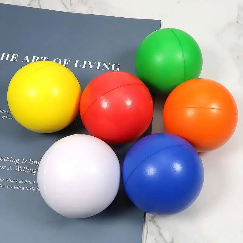 25InchSqueezeBallNonToxicStressReliefBallsColorfulFoamBalls