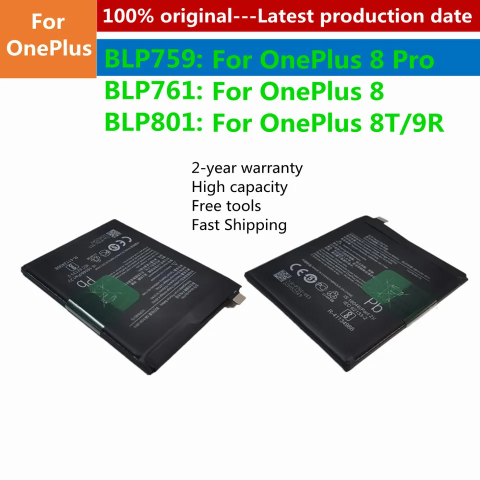 Batterie Interne Oneplus 8T 2250mAh 100% Compatible