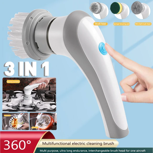 Wireless Handheld Power Scrubber for Dishes, Pots, and Pans  Multi-functional Electric Cleaning Brush for Kitchen and Bathroom -  AliExpress