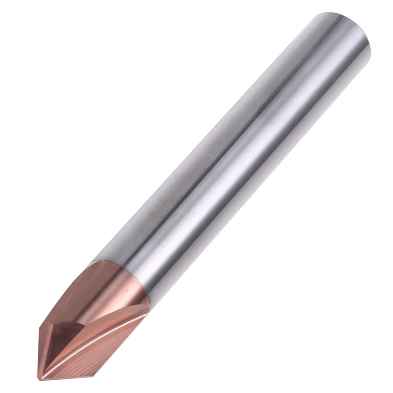 BAAG-Straight Groove Chamfer Knife Cemented Carbide 90 Degrees 3-Point Tungsten Chamfer Knife CNC Machining Tools