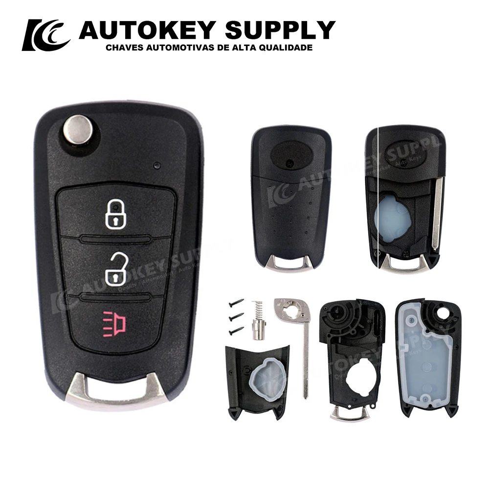 glow plugs ForGreat Wall New H5 Foldable Key Shell 2+1 Button  Autokeysupply AKGAF103 ignition coil pack