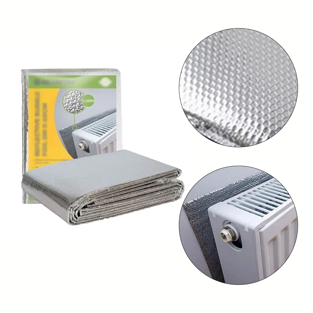 Radiator Heat Reflector Back Foil Heat Reflective Length 5M Energy Saving Film Pad Aluminum Film 60cm*5m With Sticker radiator heat reflector