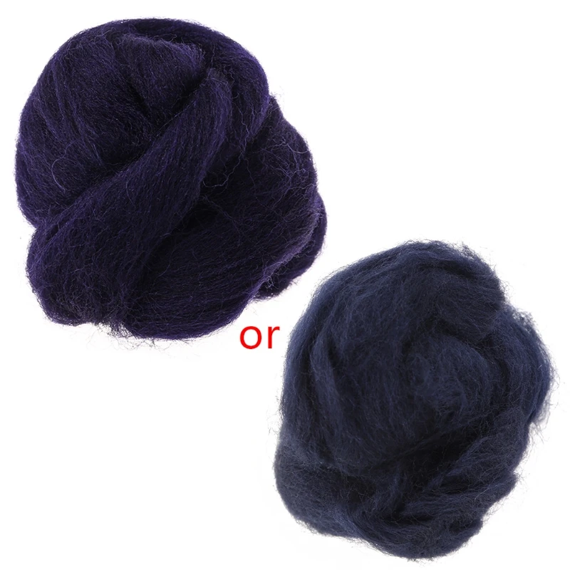 Wool spinning felting fiber 10g needle punching sewing woven supplies