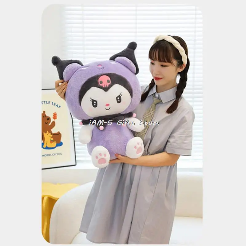 Peluches Kawaii SANRIO Kuromi Plush Toys Anime Giant Plushie Cute Room  Decor Cartoon Stuffed Animal Gigante Kids Toys for Girls - AliExpress