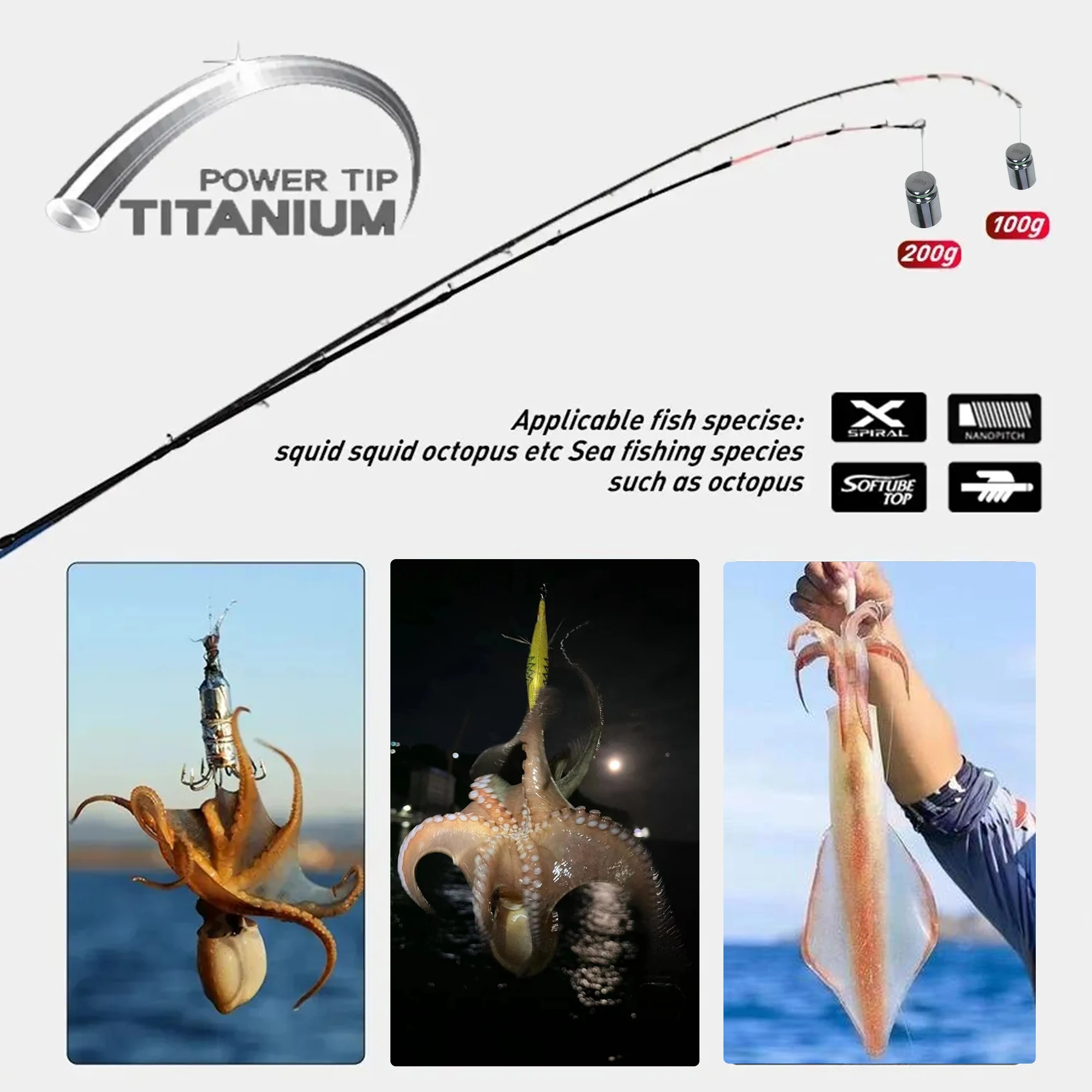 BIUTIFU ƼŸ   ĳ  ˴, 1.75m Ŀ M/H 20-120g T1000 ź  Ƽ ¡ Ǽ 