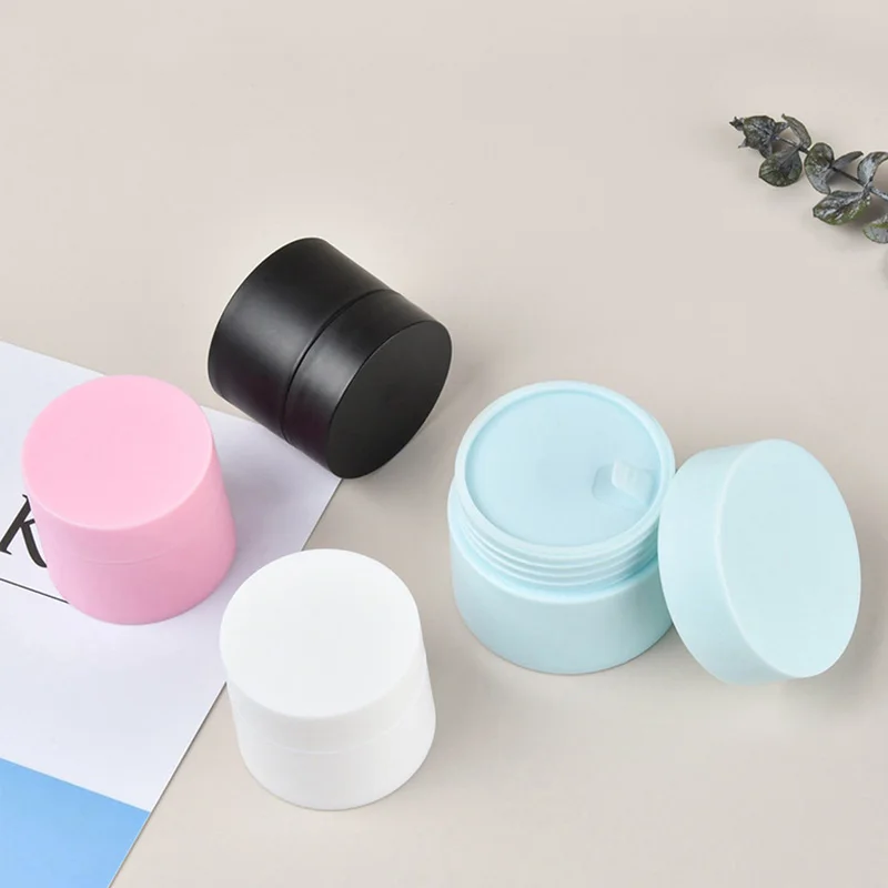 

Plastic Empty Makeup Jar Round Refillable Bottle Cream Jar Mini Cosmetic Container Box Travel Tools 5g/15g/20g/30g/50g