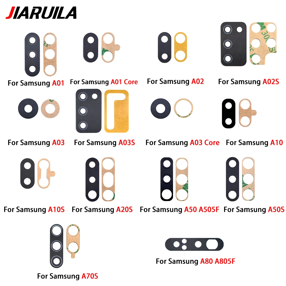 Camera Glass For Samsung A03S A02S A01 A02 A03 A10 A20 A30 A40 A50 A70 A70S A80 A03 Core Rear Back Camera Lens Glass