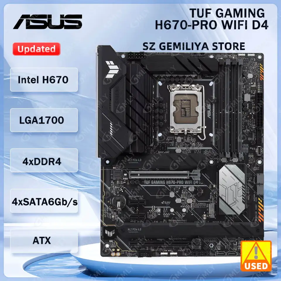 ASUS TUF GAMING H670-PRO WIFI D4 Motherboard Intel H670 LGA 1700