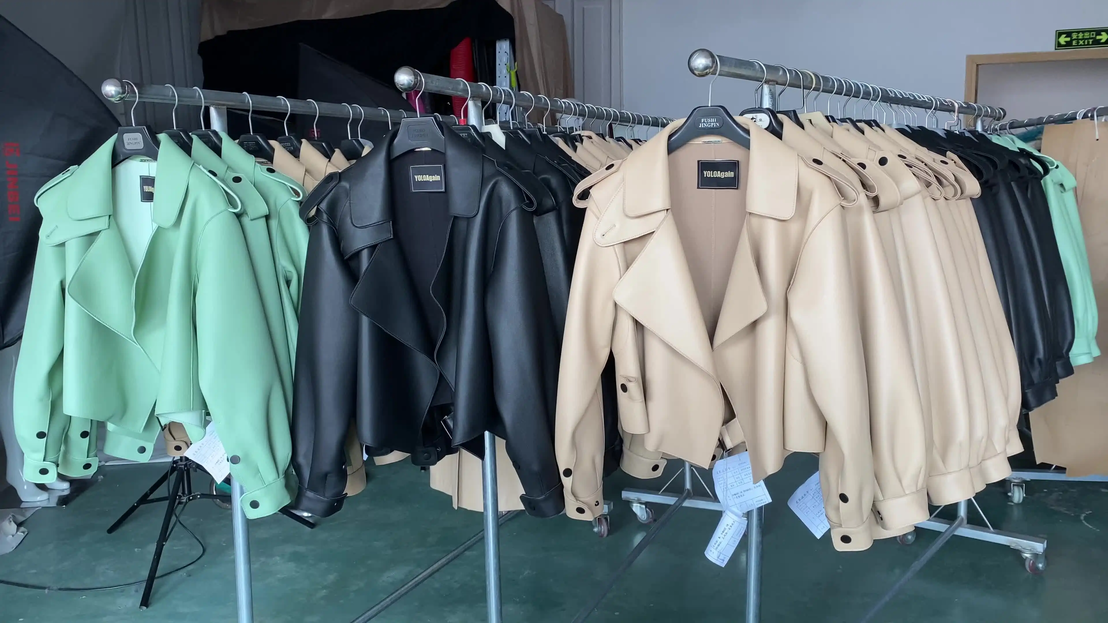 YOLOAgain 2024 Wiosenna, ponadgabarytowa czarna skórzana