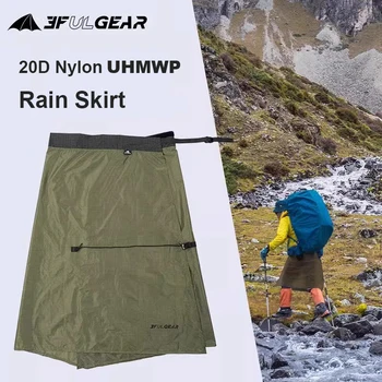 3F UL GEAR 20D UHMWP Camping Raincoat Waterproof Hiking Rain Skirt Lightweight Outdoor Rain Coat Gear Rainwear Camping Equipment 1