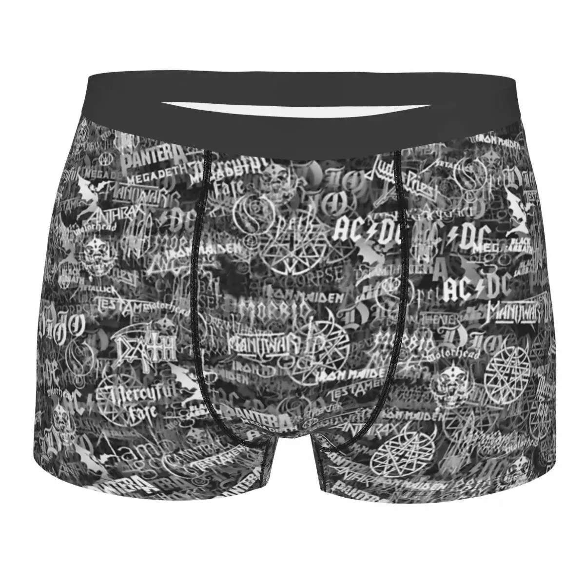 

Heavy Metal Bands Underpants Cotton Panties Male Underwear Print Shorts Boxer Briefs