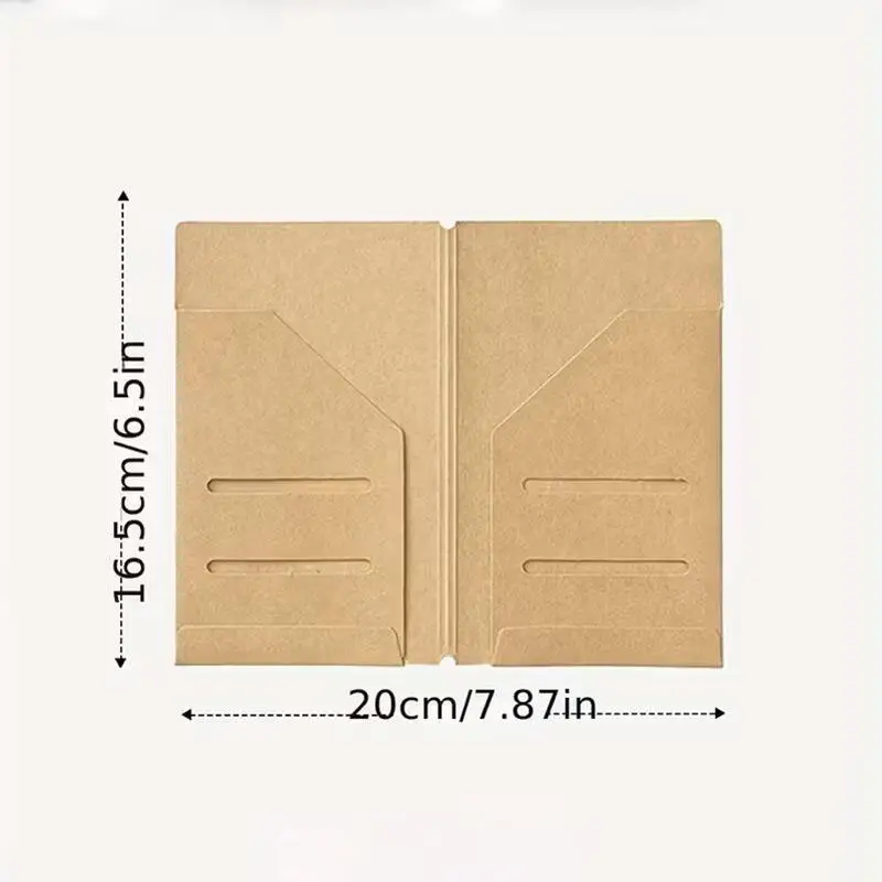 Kraft Paper Refillable Travel Journal Organizer, Standard Portable Passport Size Insert Cards