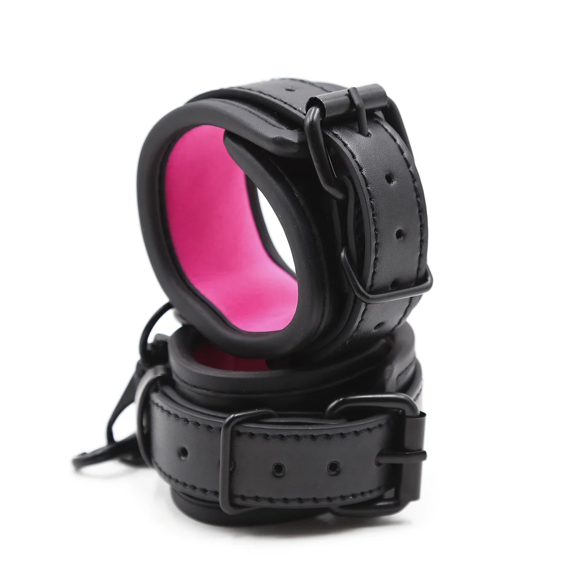 Menottes en cuir PU, jouets sexuels pour Couples, outils, jeux pour adultes, accessoires SM, produits pour femmes, contraintes érotiques 18_voghion.com