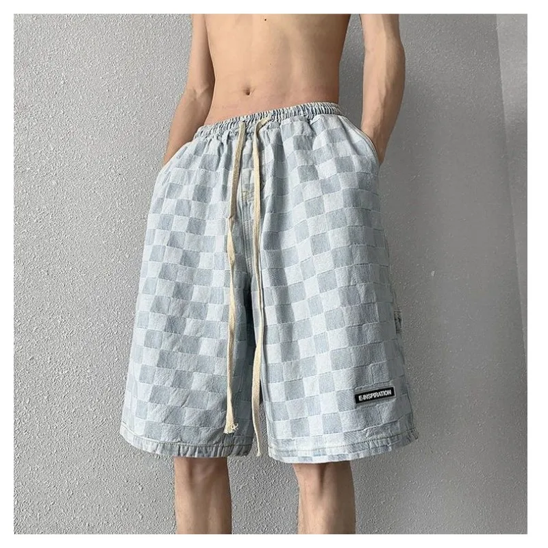 

Denim Shorts Men's Summer Fashion Loose Straight Casual Pants Street Handsome Versatile Five Division Pants