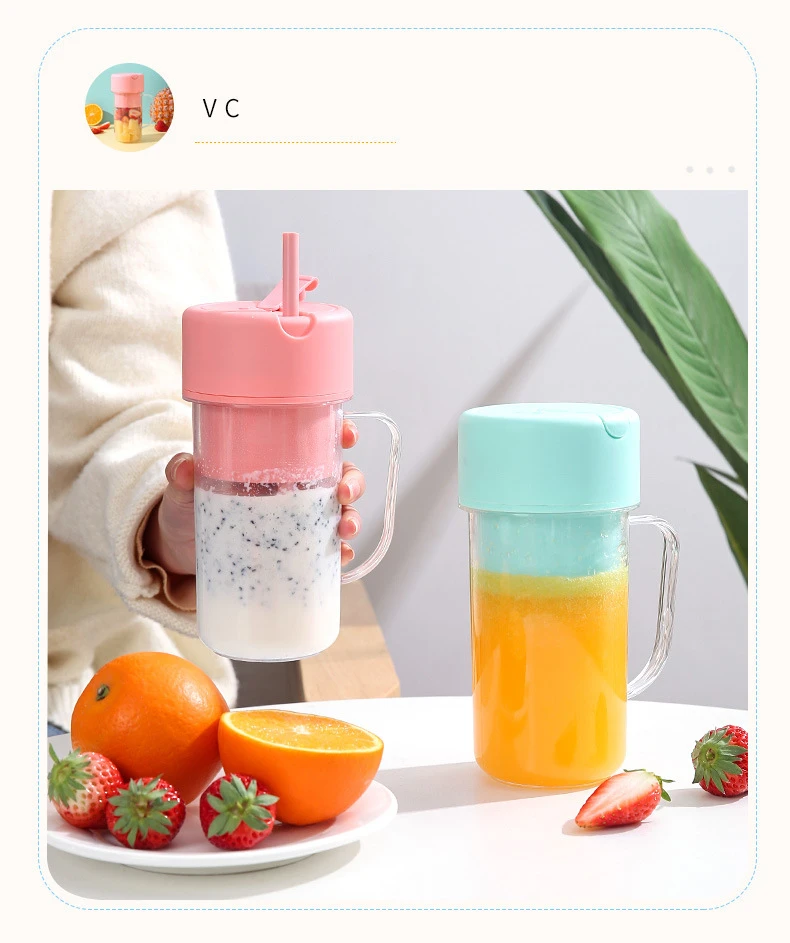 New Portable Electric Juicer Blender Milkshake Cup Fruit Blender Kitchen Tool
