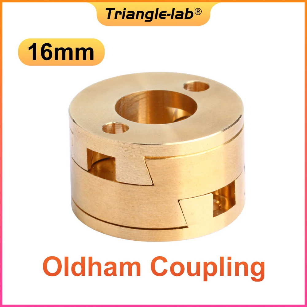 R Trianglelab 16mm Oldham Coupling For VzBoT 3D Printer Z-axis Screw Hot Bed 3D Printer Parts 1 3pcs brass oldham coupling for 3d printer z axis screw hot bed 3d printer upgrade parts