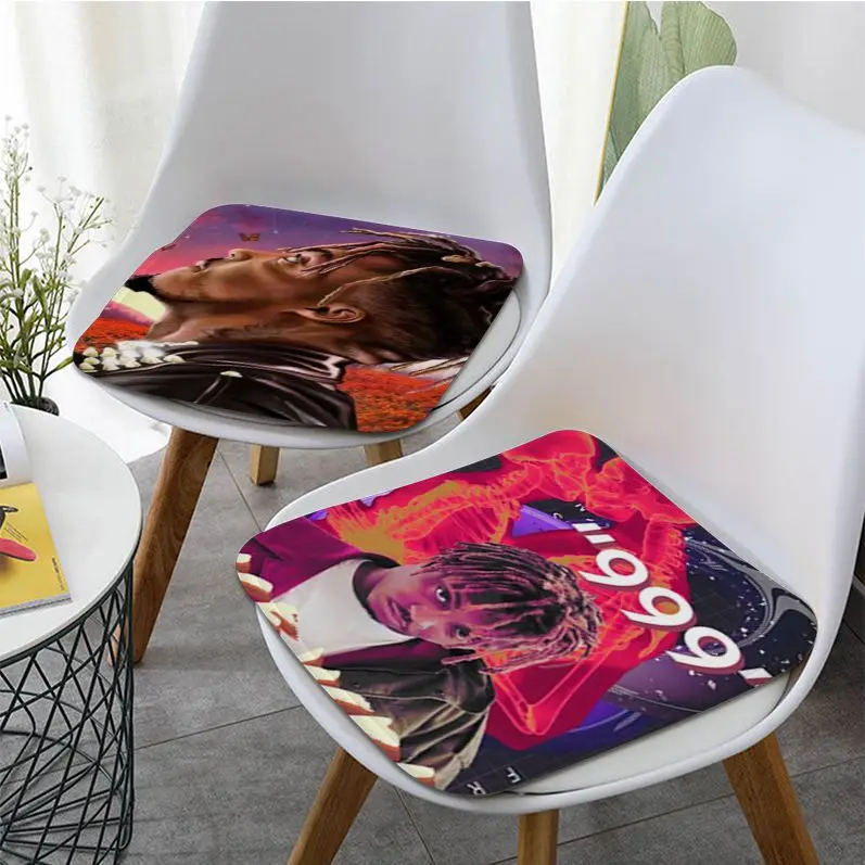 

Musician Juice Wrld Tie Rope Seat Pad Household Cushion Soft Plush Chair Mat Winter Office Bar Chair Cushions
