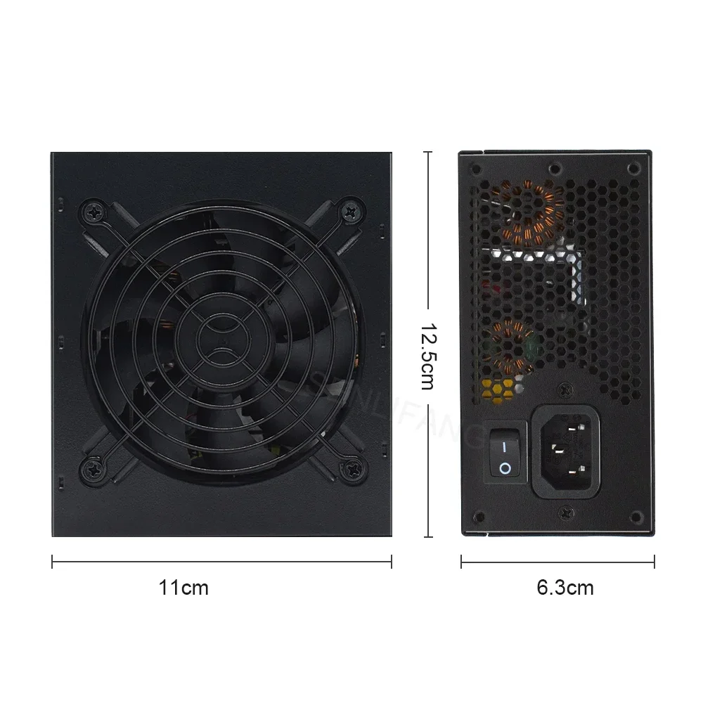 SFX Micro 400W 600W PSU 80Plus Bronze 110-230V High Efficiency Computer Power Supply Active PC Full Module