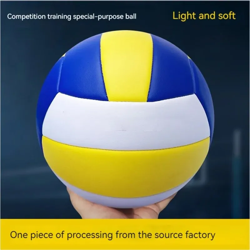 Standard Volleyball Indoor And Outdoor School Youth Soft Leather Training Competition No.5 Ball Customization