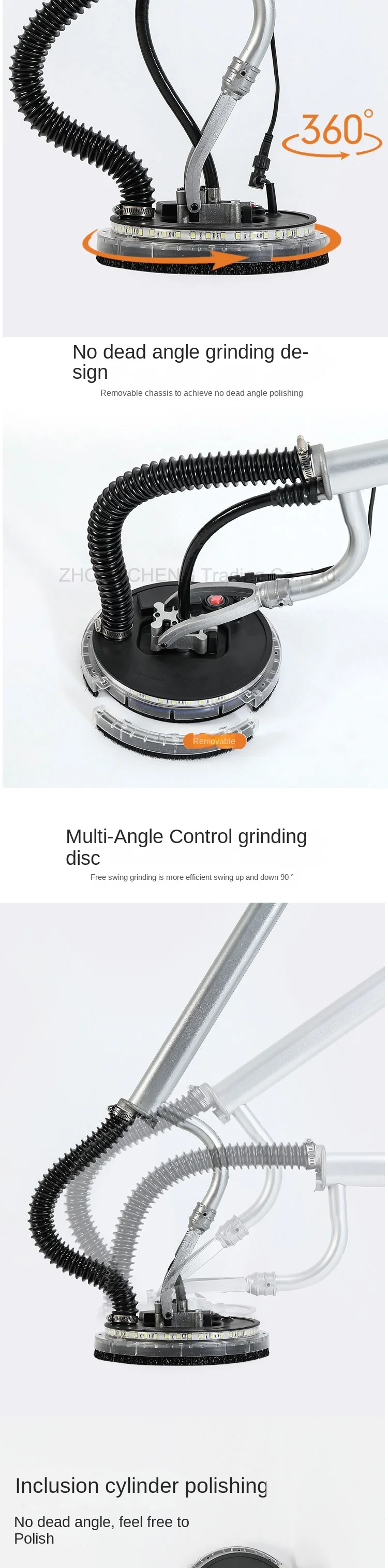 Wall Grinding Machine Putty Powder Grinding Long Rod Wall Grinding Polishing Mac
