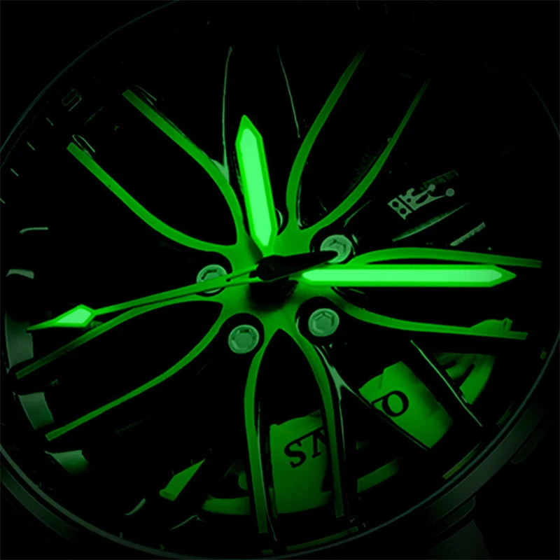 Top Luxury Brand OLEVS Wheel Hub Design Men Watches Men Sports Clock Waterproof Luminous Men Quartz Watch Reloj Hombre