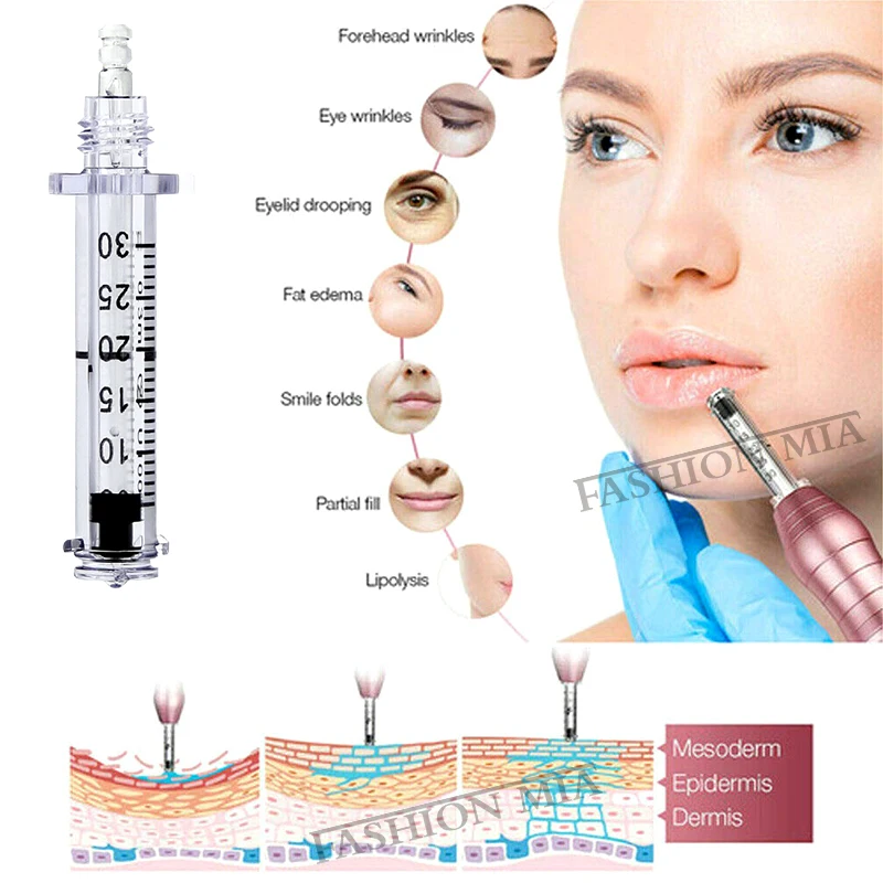Ampoule syringe for 0.3ml Hyaluron Pen lip Injection Hyaluronan Acid syringe For Lip Dermal Filler Remove wrinkles filler