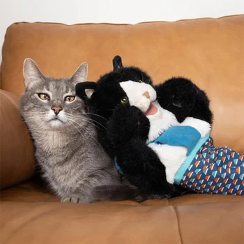 Cat Puppet Wrestler Interactive Cat Hand Puppet Toy Ergonomic Stuffed Animal Plush Cat Hand Glove Pet Supplies Cat Puppet Toy 2