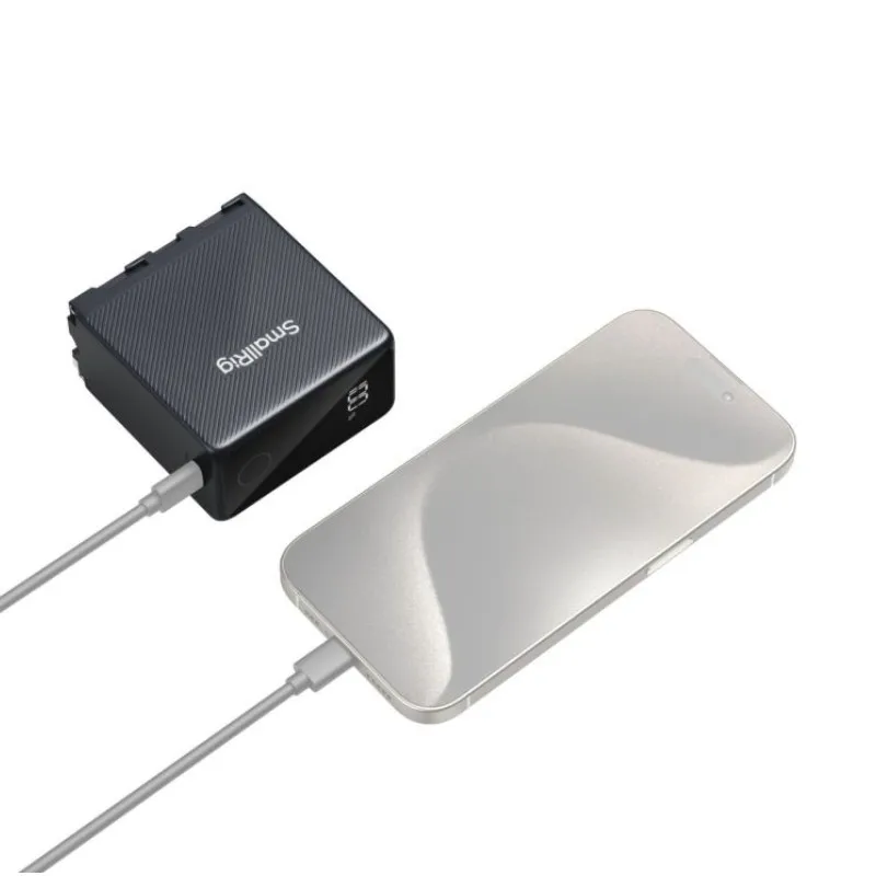 SmallRig NP-F970 10500mAh/76.65WH Rechargeable Camera Battery USB-C/USB-A Input/