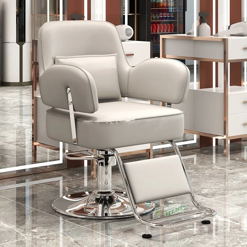 

Stylist Adjustable Barber Chairs Swivel Beauty Spinning Reclining Barber Chairs Arm Spa Taburetes De Bar Salon Furniture WJ25XP