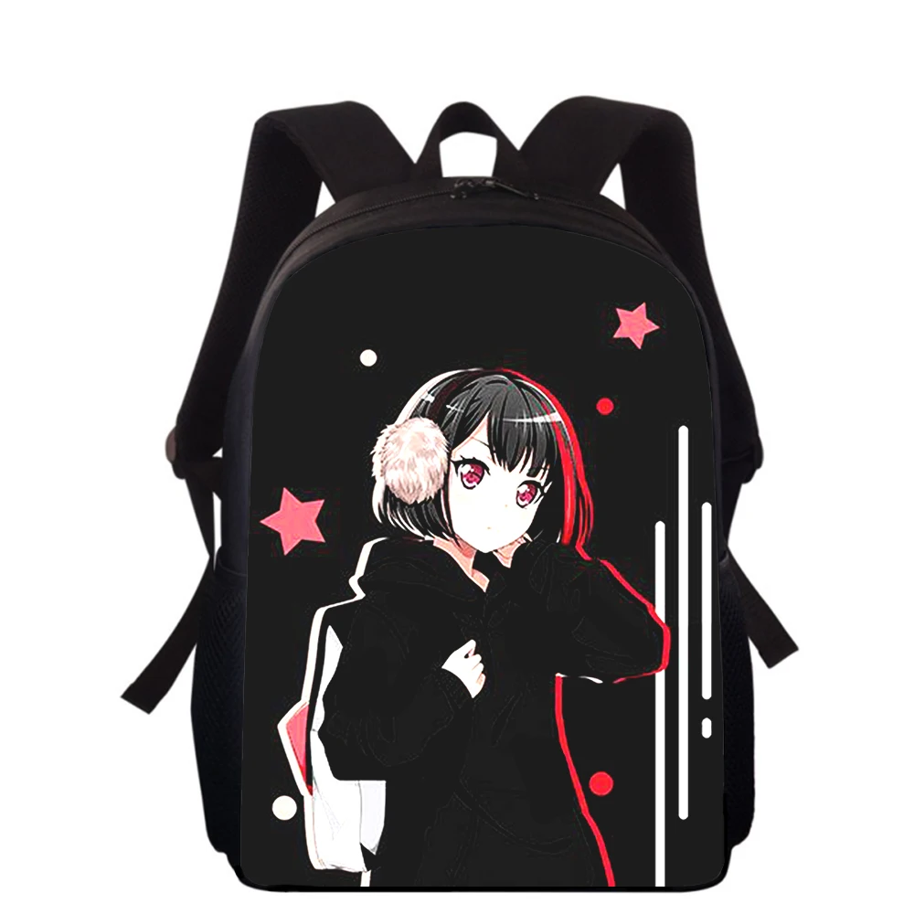 Mochila con estampado 3D de Anime BanG Dream para niños y niñas, morral escolar de 15 pulgadas para libros