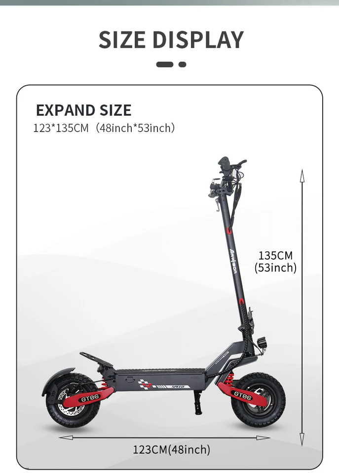 Arwibon GT06 1200W Foldable E-Scooter for Adults -Max Speed 25MPH