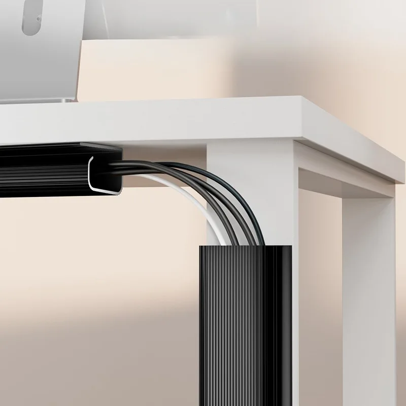 Under-Desk Cable Organizer 40cm Self-Adhesive Cable Management Cables Raceway For Home and Office