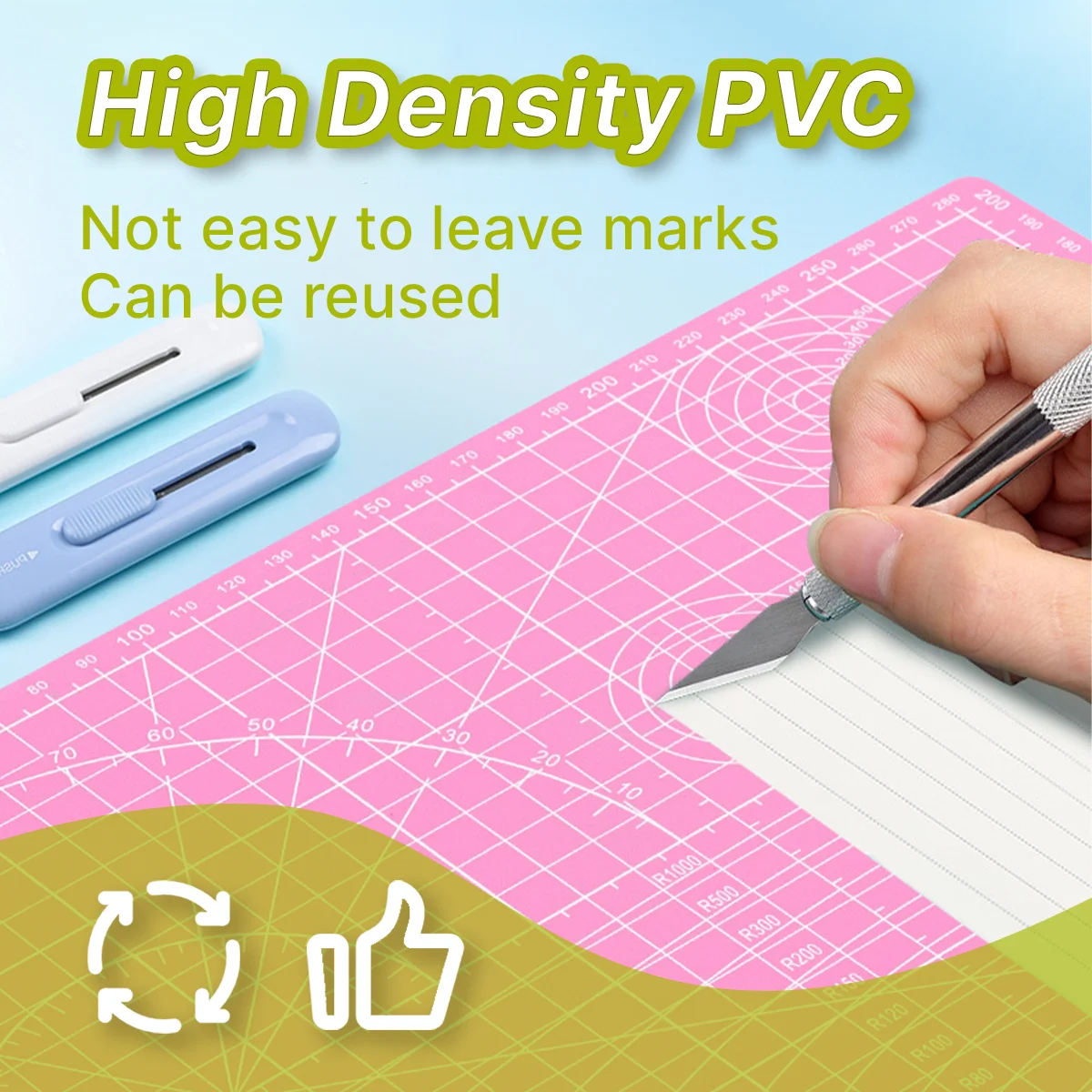 Anti-Static Cutting Mat with Graduations for DIY Projects and Workbench Organization