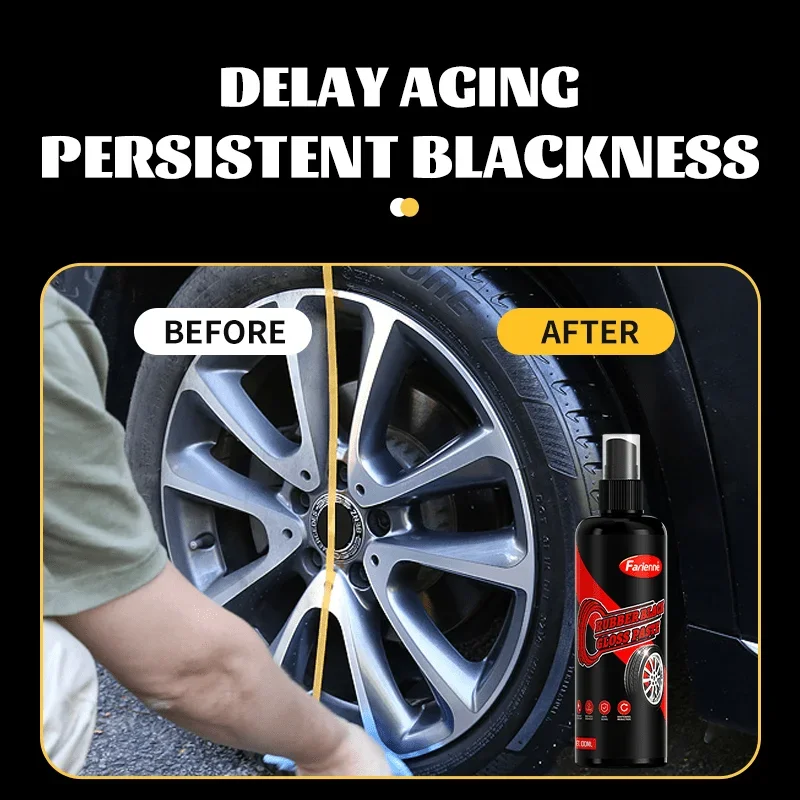 Car Tire Polish Wax – Plastic Part Enhancer, Durable Maintenance Coating, Restores Tire Luster, Car Interior Refurbishment BEST SELLERS