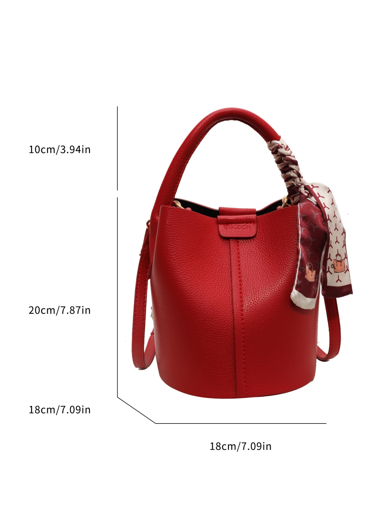Hot Selling Simplicity High-End Women's Crossbody Bag Pu Material Versatile Bucket Bag Fashion Handbag Commuting