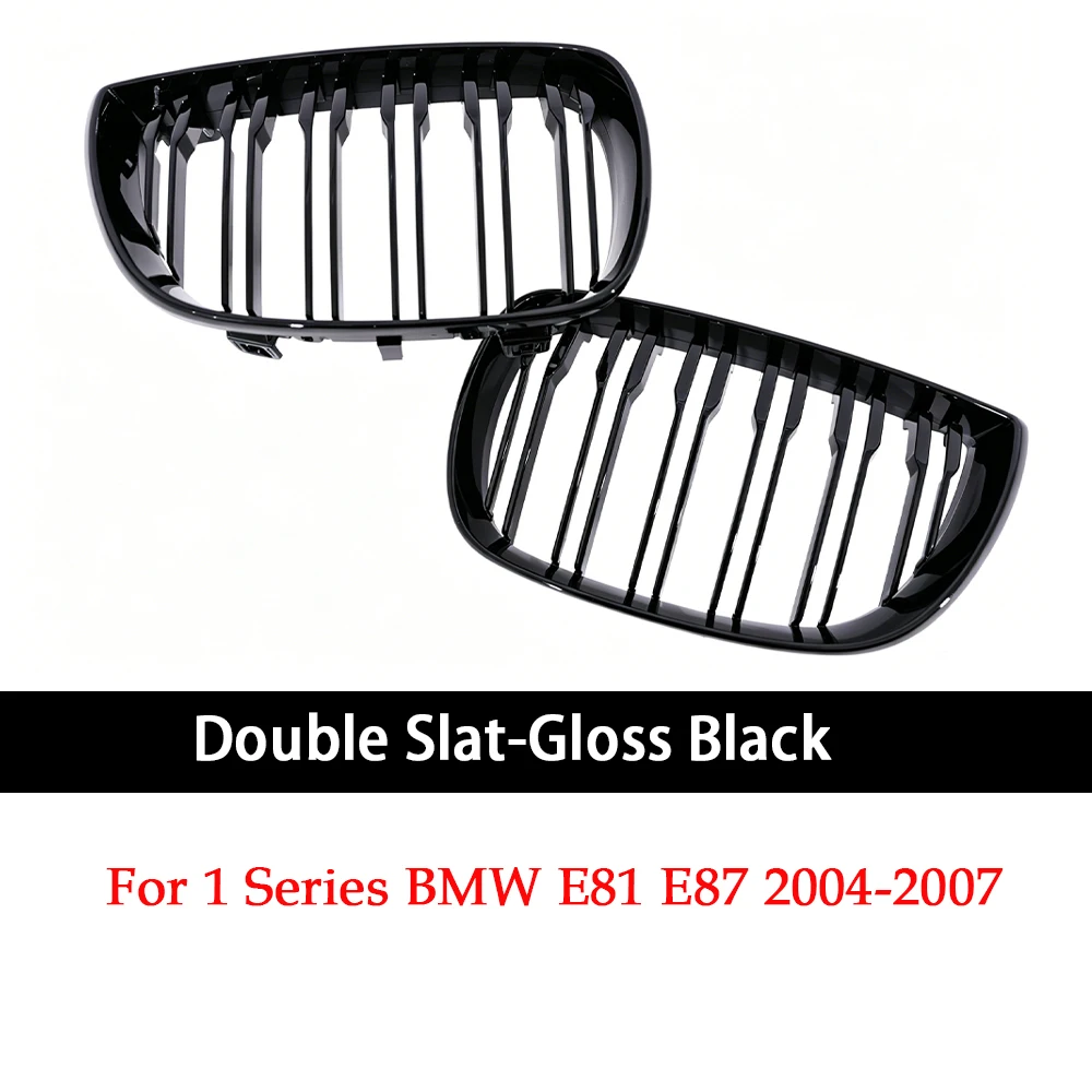 Sleek Gloss & Matte Black Carbon Fiber M Color Front Kidney Grille