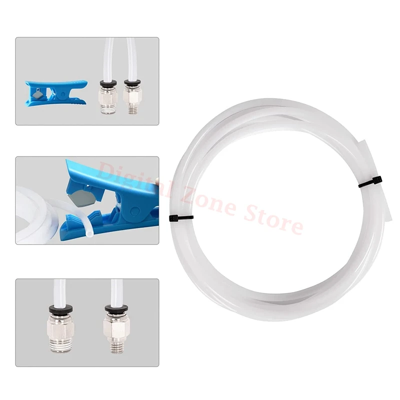 KIT 1 METRO PTFE OD.4MM * ID.2MM 1.75 Mm + PC4-M6 + PC4-M10 IMPRESORA 3D - Foto 2