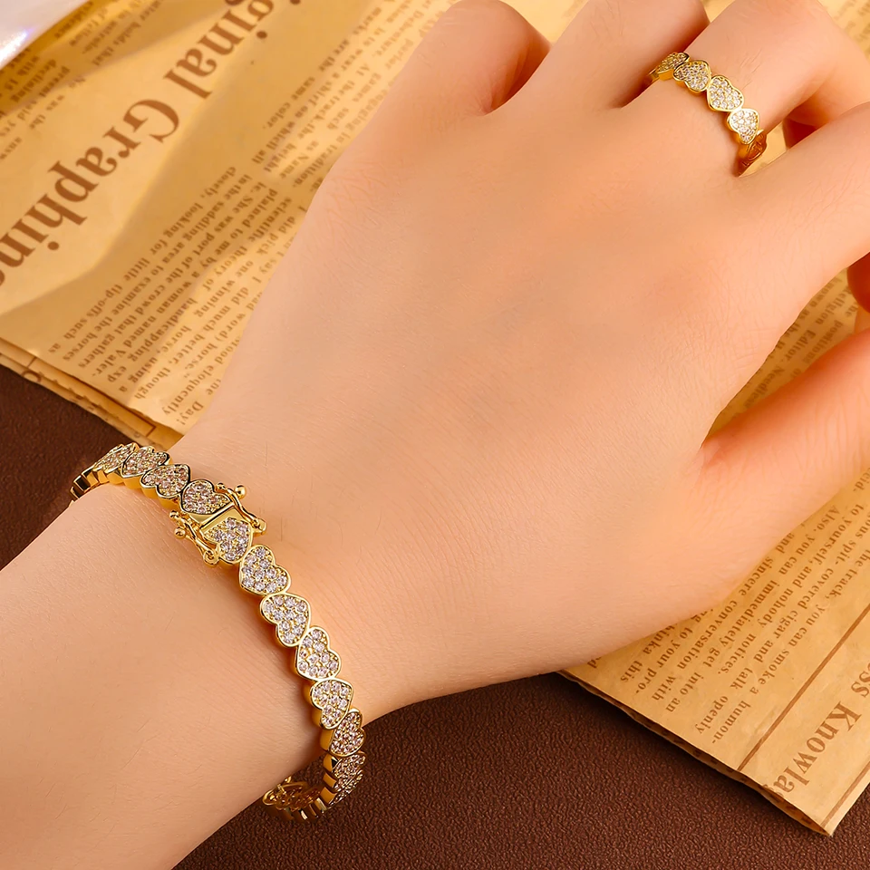 Set di gioielli ZAKOL - Dettaglio charm a cuore