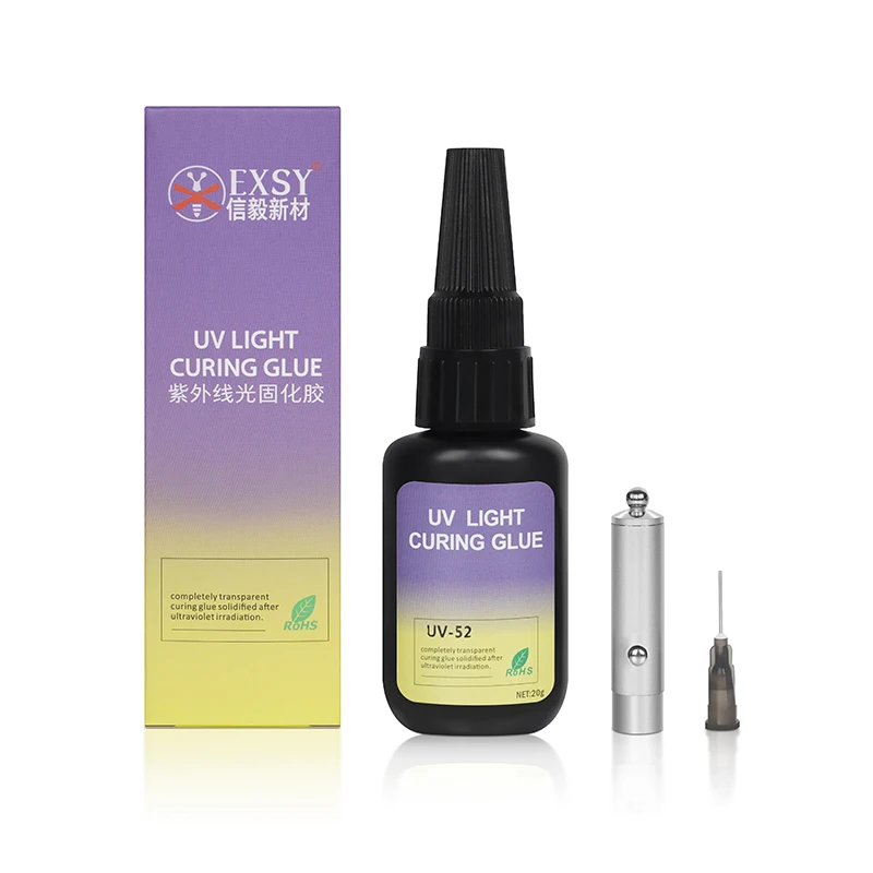UV Glue Kit Super Bonding & Welding UV Clear Glue with Black Light,5 Second Quick-Drying for Bonding Glass, Metal, Plastic 5