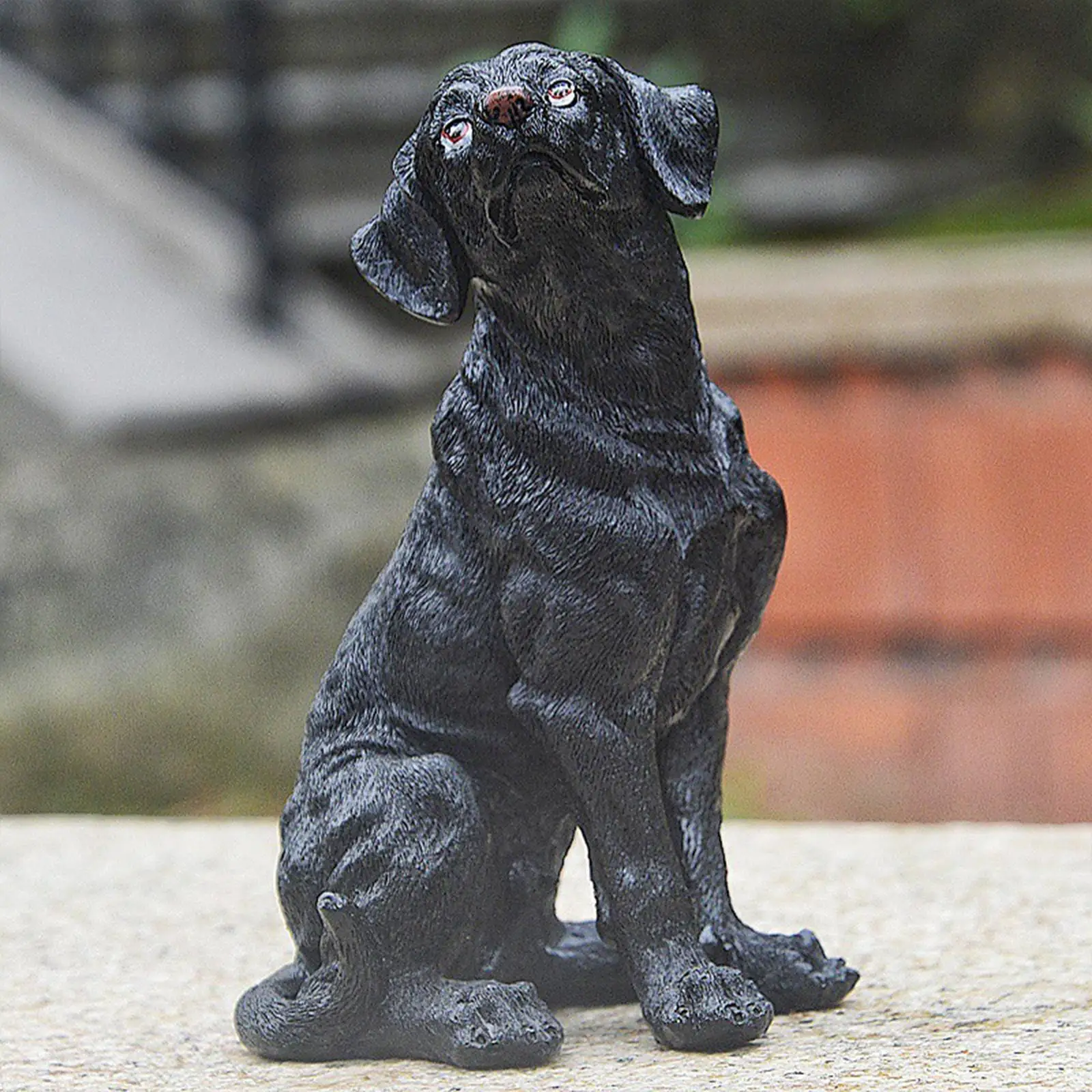 Dog Statue Animal Sculpture Resin Cute Creative Lawn Ornament Decorative Dog Statue Animal Sculpture Resin Cute Creative Lawn Ornament Decorative