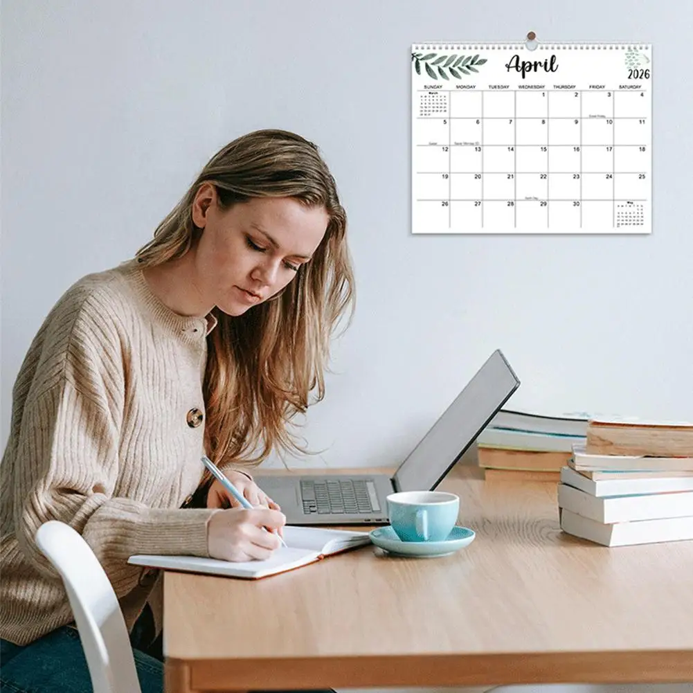 Calendario da parete 2027, agenda mensile dal gennaio 2026 al giugno 2027, per la pianificazione quotidiana, calendario impermeabile da appendere - immagine 3